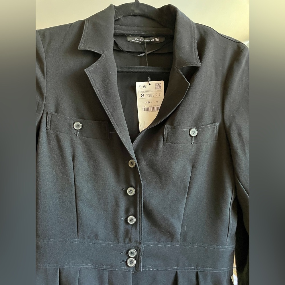 NWT ZARA black romper Small - Picture 4 of 5